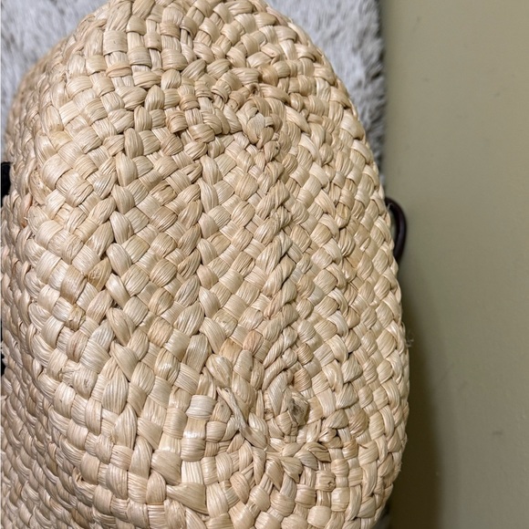 Rosé All Day Straw Tote Bag with Pink Lining - Picture 6 of 7